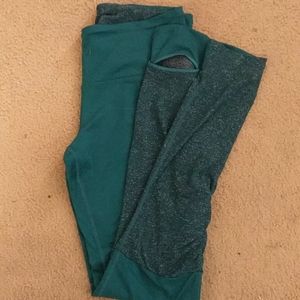 Anastasia Stirrup Capezio Teal Dance Leggings